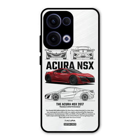Acura NSX Oppo Reno 13 5G Mobile Back Cover - Car&Bike PrintShield Case