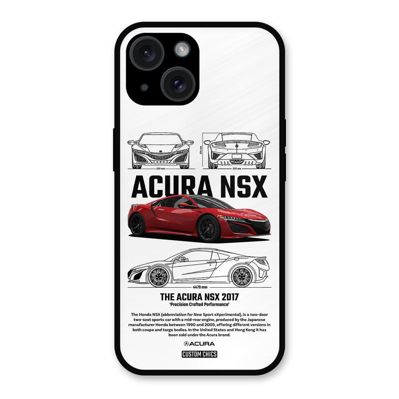 Acura NSX iPhone 15 Plus Mobile Back Cover - Car&Bike PrintShield Case