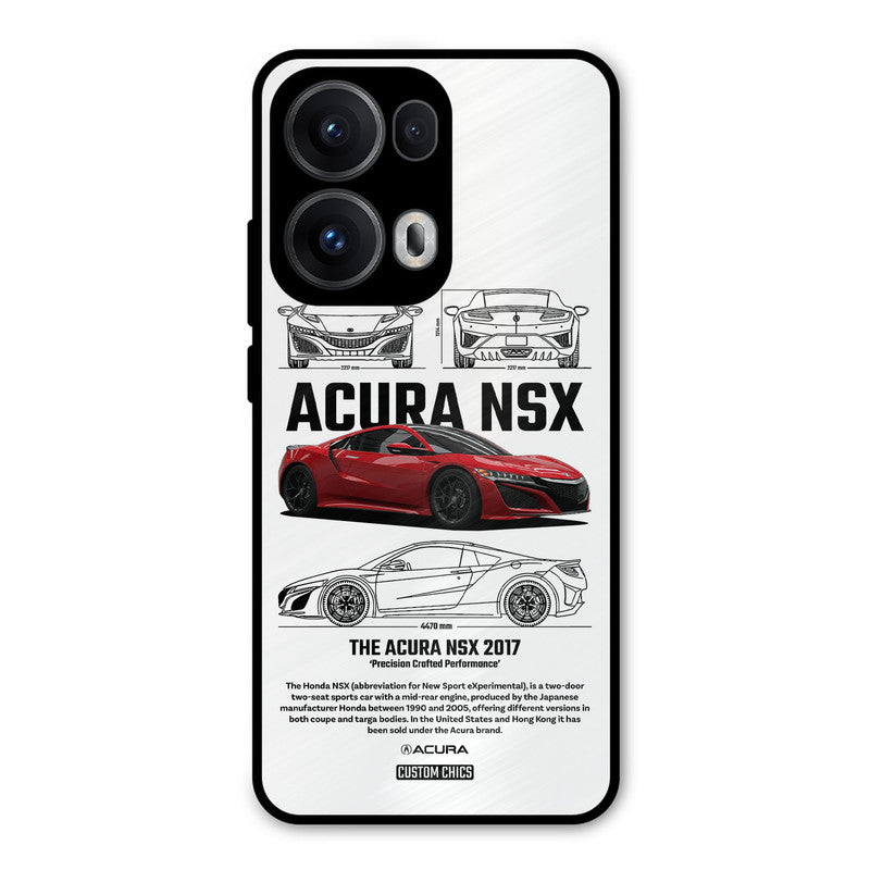 Acura NSX Oppo Reno 13 Pro 5G Mobile Back Cover - Car&Bike PrintShield Case