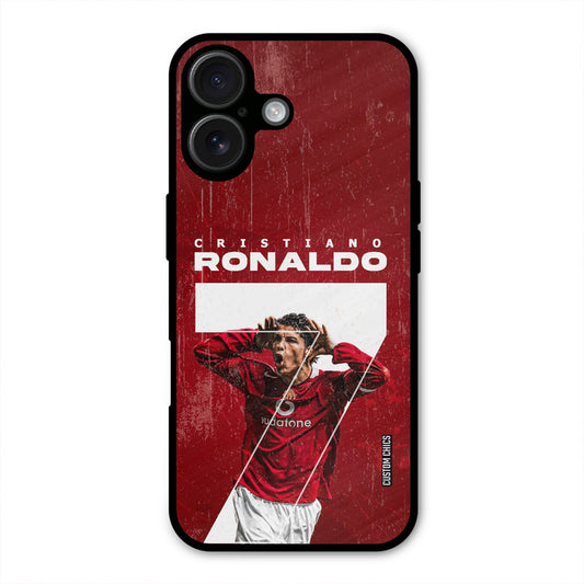 Agressive Ronaldo  iPhone 16 Mobile Back Cover - Sports PrintShield Case