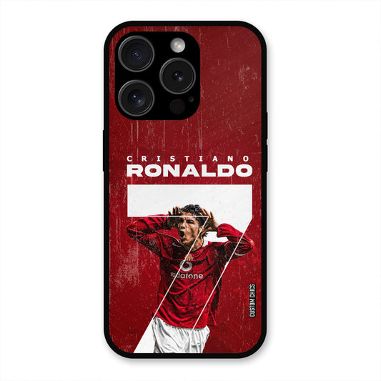 Agressive Ronaldo  iPhone 15 Pro Mobile Back Cover - Sports PrintShield Case