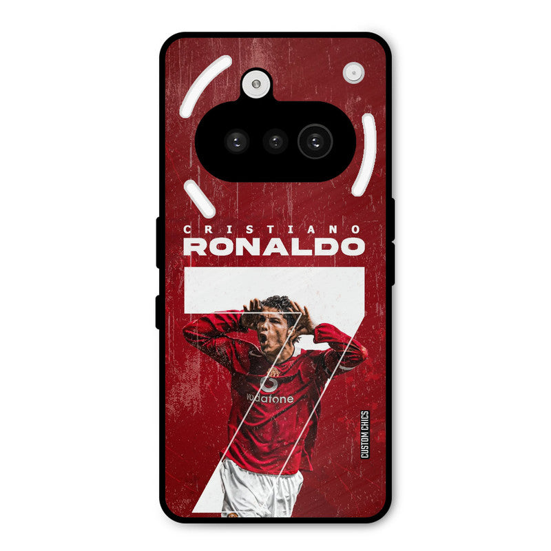 Agressive Ronaldo Nothing Phone 3A Mobile Back Cover - Sports PrintShield Case