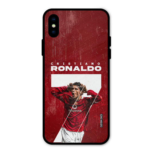 Agressive Ronaldo iPhone X Mobile Back Cover - Sports PrintShield Case