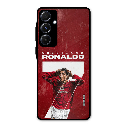 Agressive Ronaldo Samsung Galaxy A55 5G Mobile Back Cover - Sports PrintShield Case