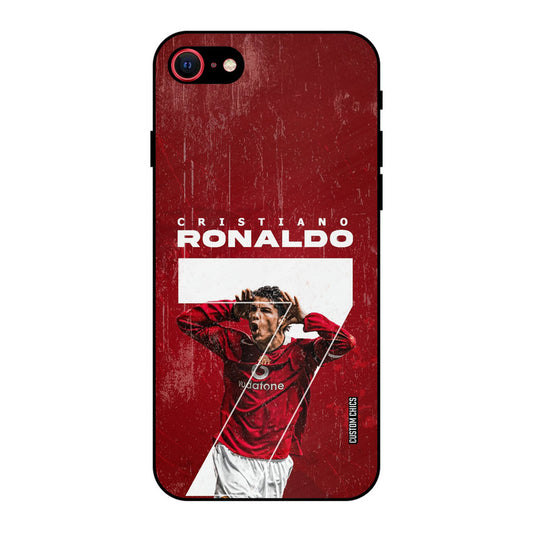 Agressive Ronaldo iPhone 8 Mobile Back Cover - Sports PrintShield Case