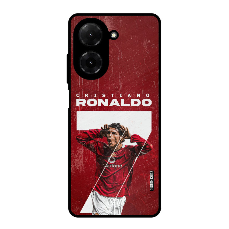 Agressive Ronaldo Poco C71 Mobile Back Cover - Sports PrintShield Case