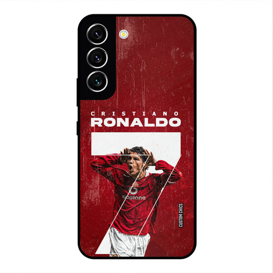 Agressive Ronaldo Samsung Galaxy S22 Mobile Back Cover - Sports PrintShield Case