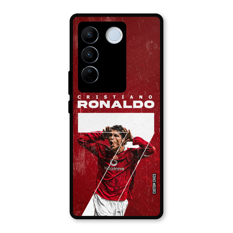 Agressive Ronaldo Vivo V27 Pro Mobile Back Cover - Sports PrintShield Case