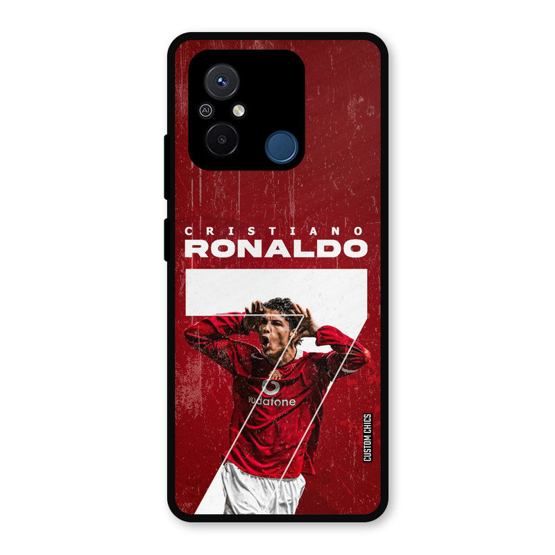 Agressive Ronaldo Redmi 12c Mobile Back Cover - Sports PrintShield Case