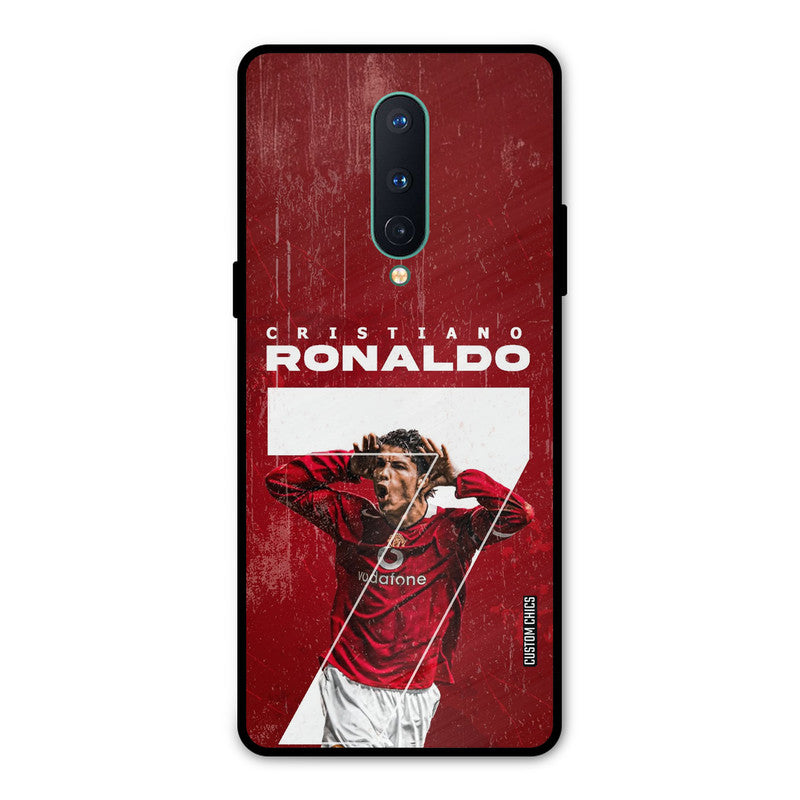 Agressive Ronaldo Oneplus 8 Mobile Back Cover - Sports PrintShield Case