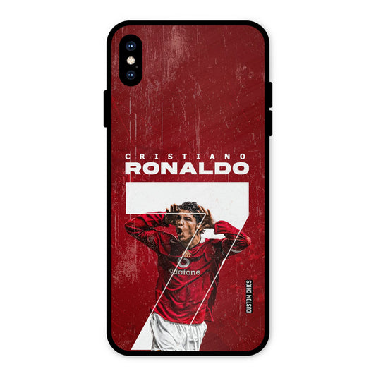 Agressive Ronaldo iPhone XS Max Mobile Back Cover - Sports PrintShield Case