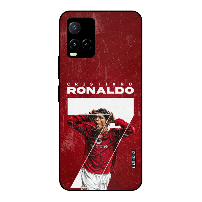 Agressive Ronaldo Vivo Y33s Mobile Back Cover - Sports PrintShield Case