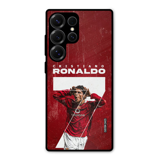 Agressive Ronaldo Samsung Galaxy S25 Ultra Mobile Back Cover - Sports PrintShield Case