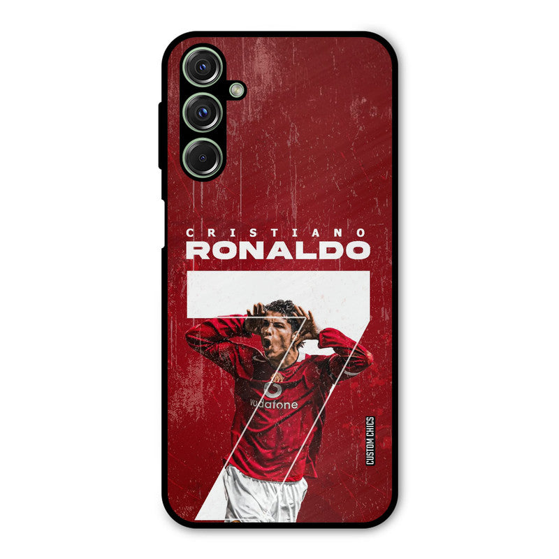 Agressive Ronaldo Samsung Galaxy M34 Mobile Back Cover - Sports PrintShield Case