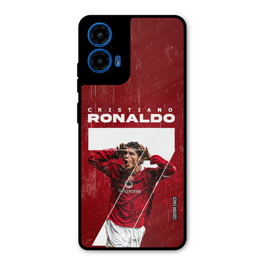 Agressive Ronaldo Moto G45 Mobile Back Cover - Sports PrintShield Case