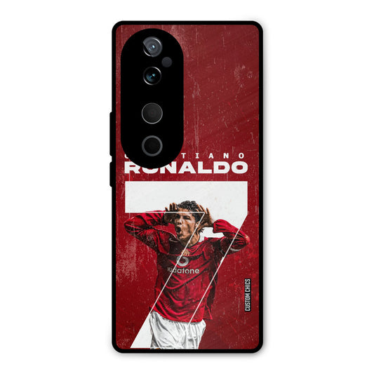 Agressive Ronaldo Vivo V40 Mobile Back Cover - Sports PrintShield Case