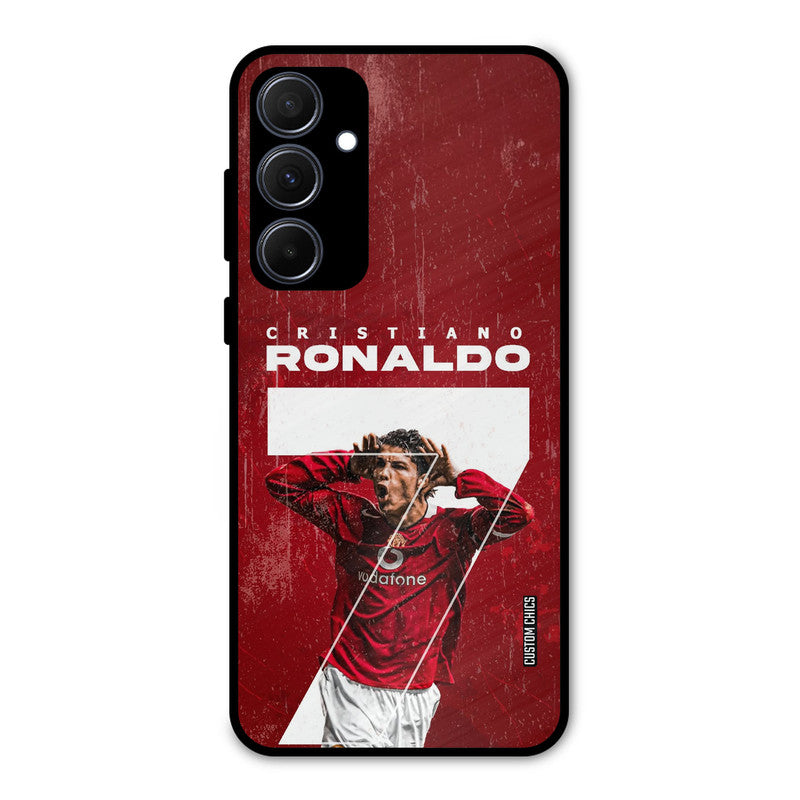 Agressive Ronaldo Samsung Galaxy A35 5G Mobile Back Cover - Sports PrintShield Case