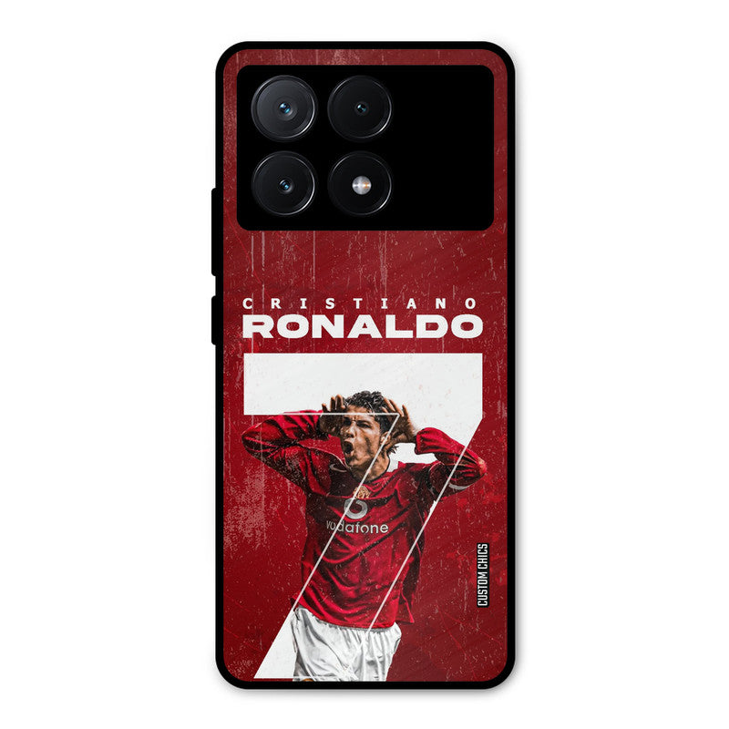Agressive Ronaldo Poco X6 Pro Mobile Back Cover - Sports PrintShield Case