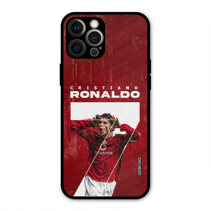 Agressive Ronaldo  iPhone 12 Pro Max Mobile Back Cover - Sports PrintShield Case