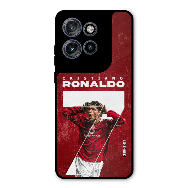 Agressive Ronaldo Motorola Edge 50 Neo Mobile Back Cover - Sports PrintShield Case