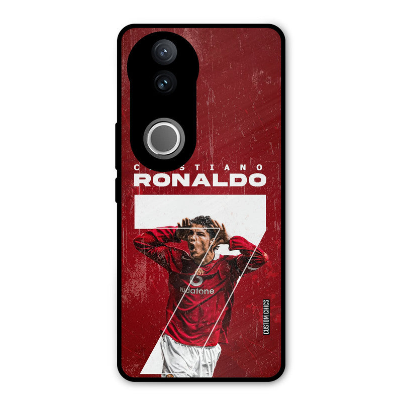 Agressive Ronaldo Vivo V50 Mobile Back Cover - Sports PrintShield Case