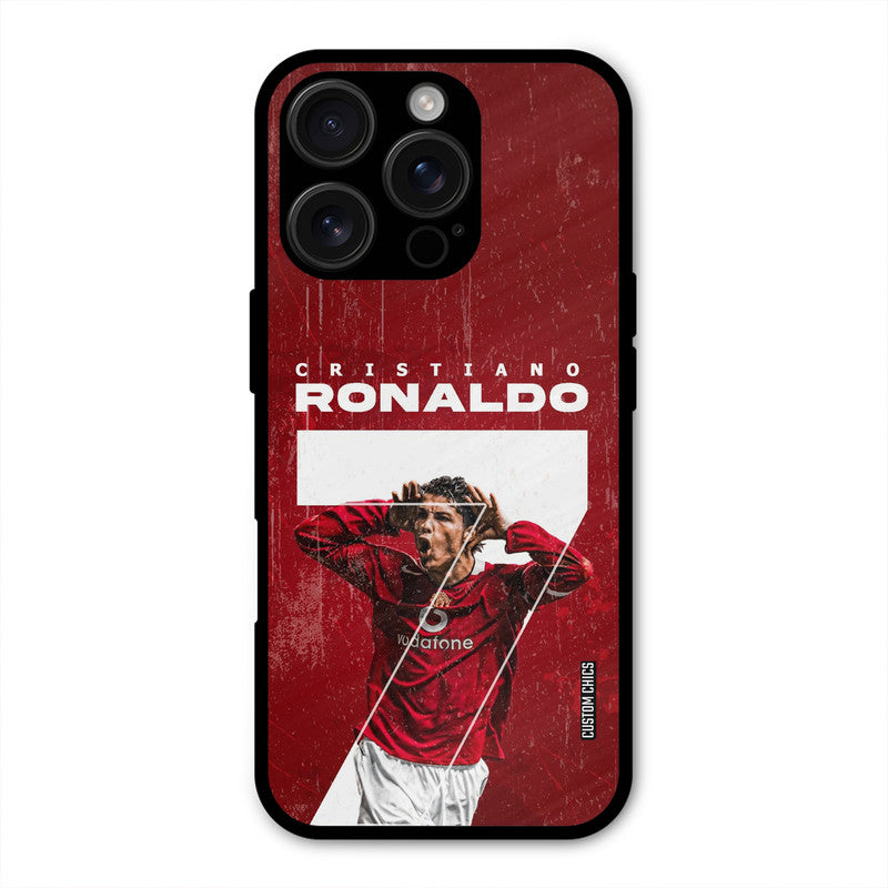 Agressive Ronaldo  iPhone 16 Pro Mobile Back Cover - Sports PrintShield Case