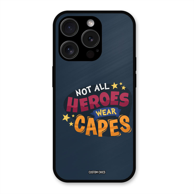 All Heroes iPhone 15 Pro Max Mobile Back Cover - Typography PrintShield Case