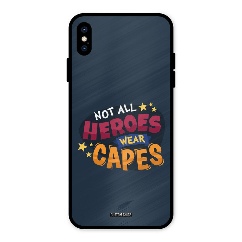 All Heroes iPhone XS Max Mobile Back Cover - Typography PrintShield Case