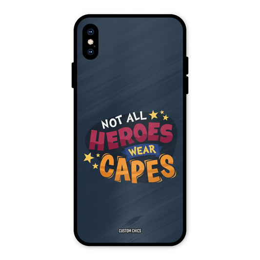 All Heroes iPhone XS Max Mobile Back Cover - Typography PrintShield Case