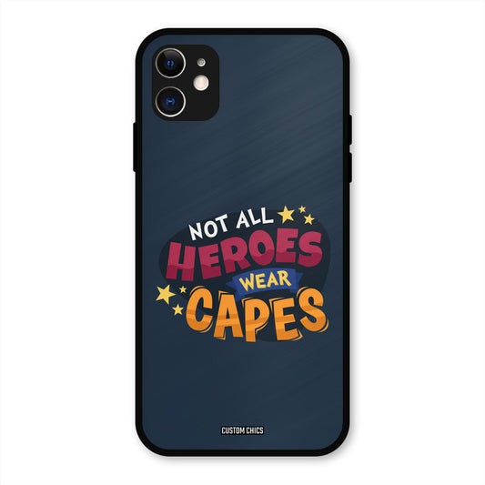 All Heroes iPhone 11 Mobile Back Cover - Typography PrintShield Case
