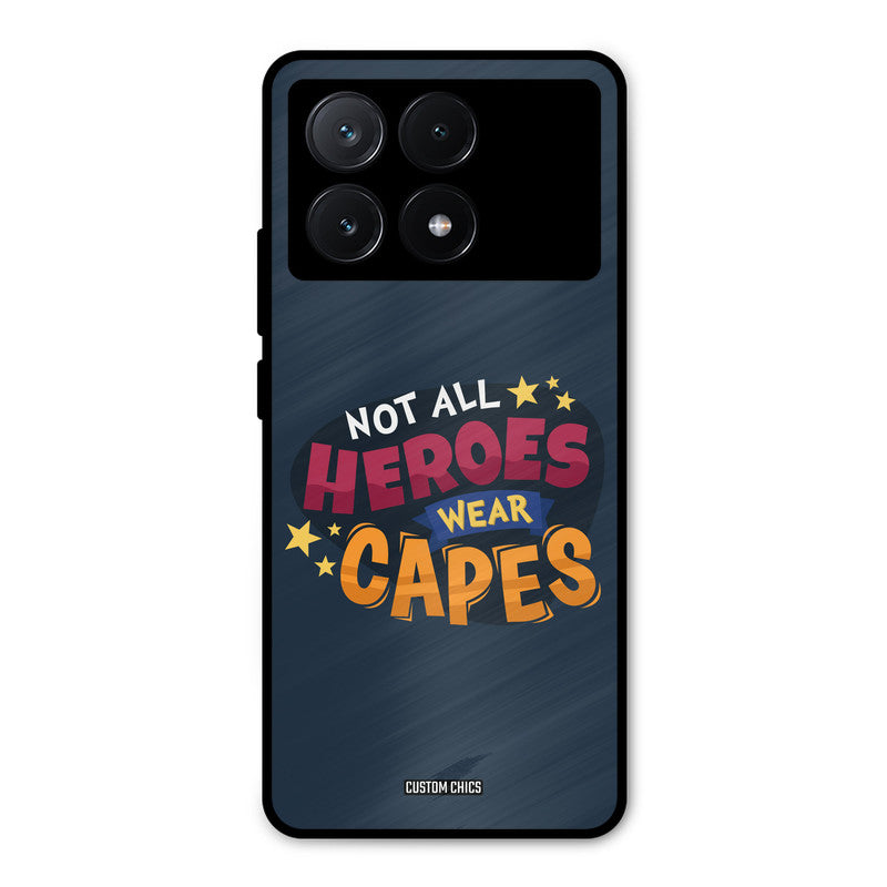 All Heroes Poco X6 Pro Mobile Back Cover - Typography PrintShield Case