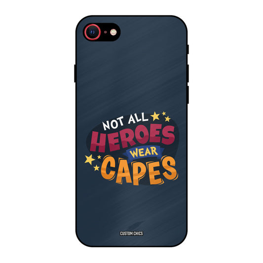 All Heroes iPhone 8 Mobile Back Cover - Typography PrintShield Case