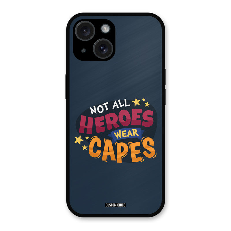 All Heroes iPhone 15 Plus Mobile Back Cover - Typography PrintShield Case