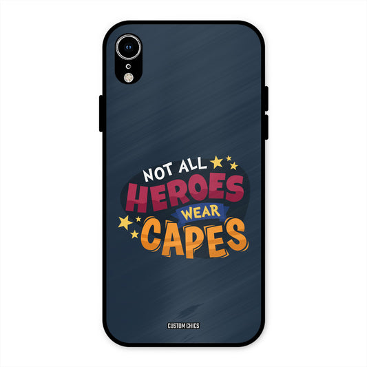 All Heroes iPhone XR Mobile Back Cover - Typography PrintShield Case
