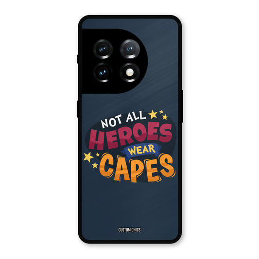 All Heroes OnePlus 11 Mobile Back Cover - Typography PrintShield Case