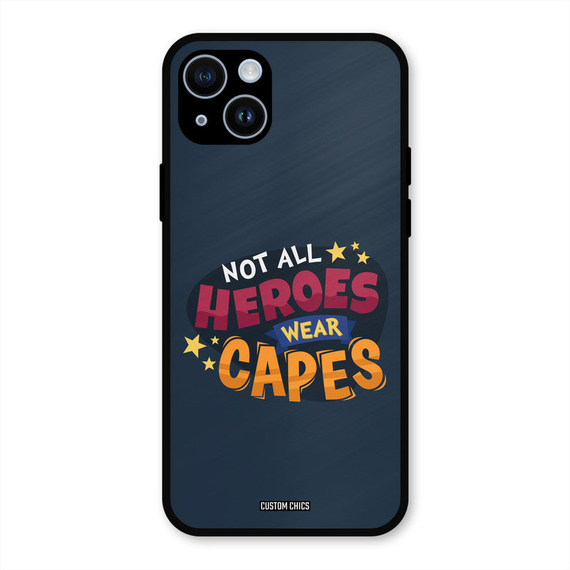 All Heroes iPhone 14 Mobile Back Cover - Typography PrintShield Case