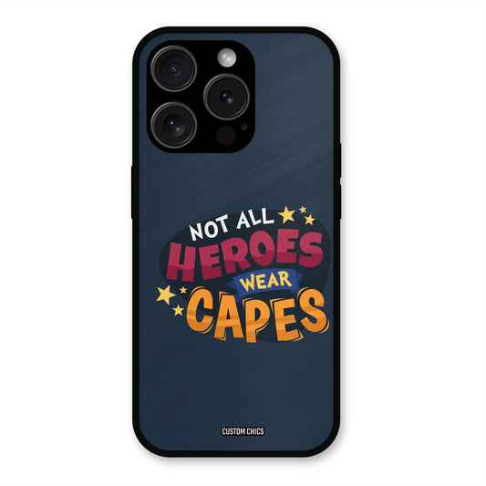 All Heroes iPhone 15 Pro Mobile Back Cover - Typography PrintShield Case