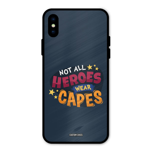 All Heroes iPhone X Mobile Back Cover - Typography PrintShield Case