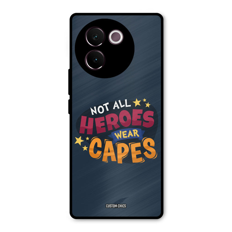 All Heroes Vivo V30e Mobile Back Cover - Typography PrintShield Case