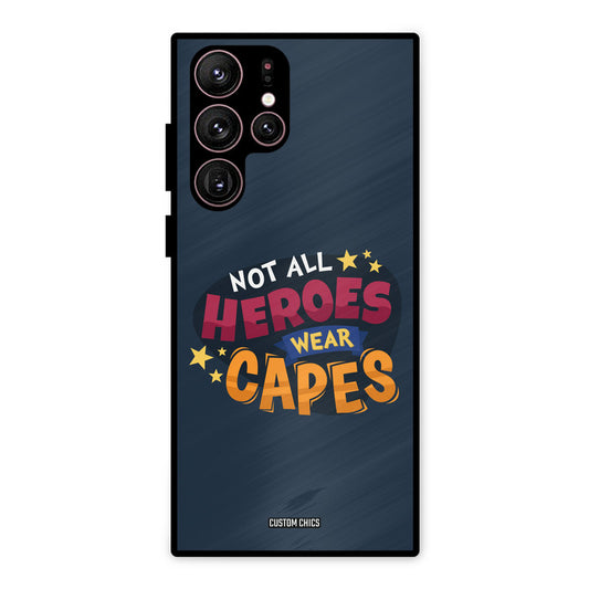 All Heroes Samsung Galaxy S22 Ultra Mobile Back Cover - Typography PrintShield Case