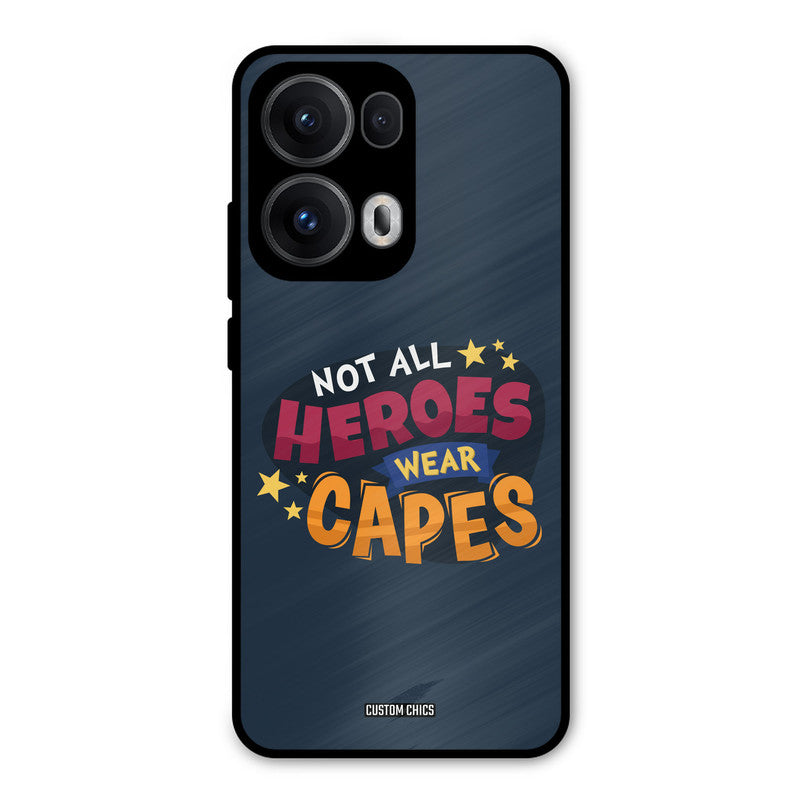 All Heroes Oppo Reno 13 Pro 5G Mobile Back Cover - Typography PrintShield Case