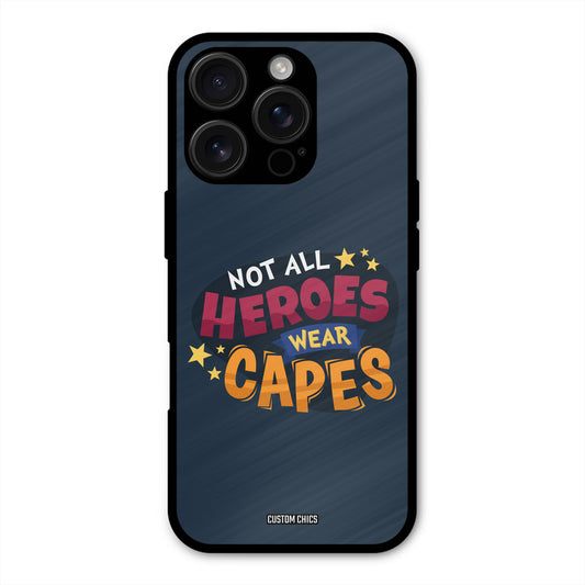 All Heroes iPhone 16 Pro Mobile Back Cover - Typography PrintShield Case