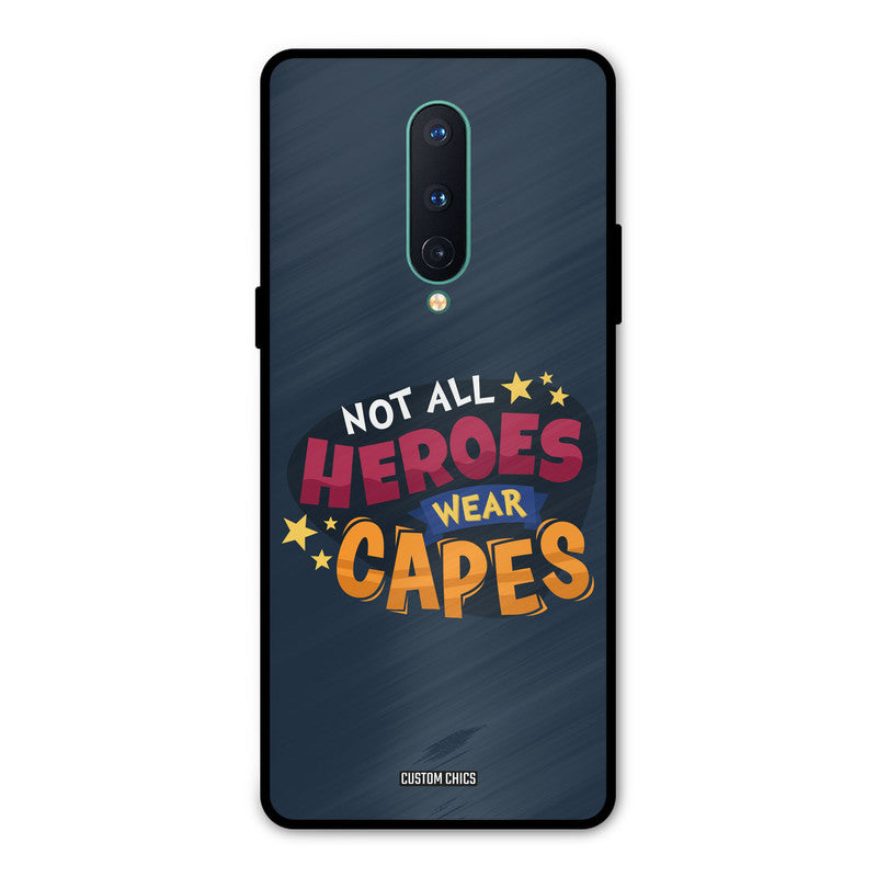 All Heroes Oneplus 8 Mobile Back Cover - Typography PrintShield Case