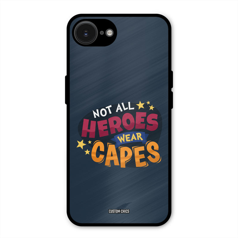 All Heroes iPhone 16e Mobile Back Cover - Typography PrintShield Case