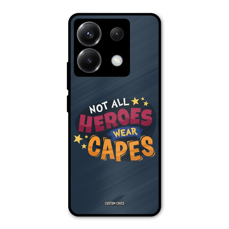 All Heroes Poco X6 Mobile Back Cover - Typography PrintShield Case
