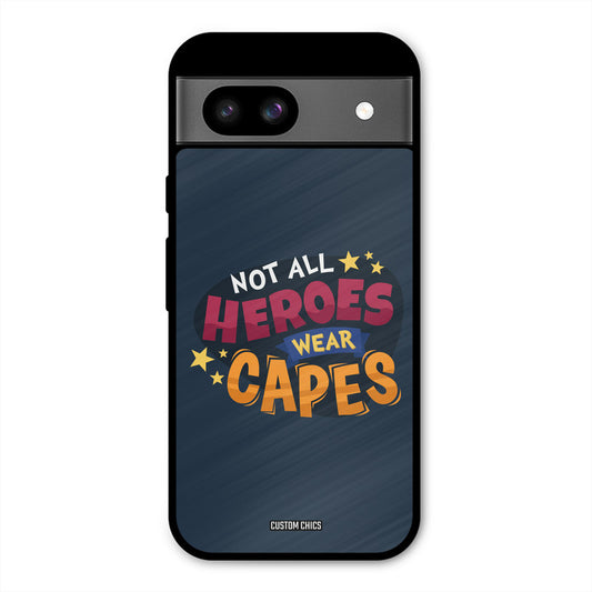 All Heroes Google Pixel 8a Mobile Back Cover - Typography PrintShield Case