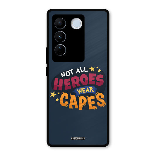 All Heroes Vivo V27 Pro Mobile Back Cover - Typography PrintShield Case