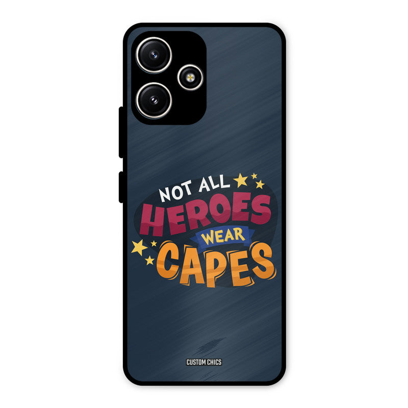 All Heroes Redmi 12 5G Mobile Back Cover - Typography PrintShield Case