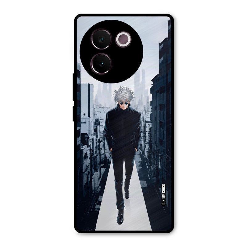 Attitude Gojo Vivo V30e Mobile Back Cover - Anime PrintShield Case
