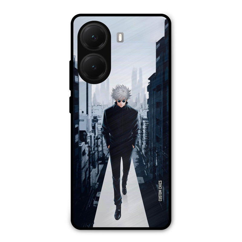 Attitude Gojo Poco X7 Pro Mobile Back Cover - Anime PrintShield Case